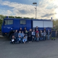 Die Kindergruppe Botnang besucht das THW Stuttgart